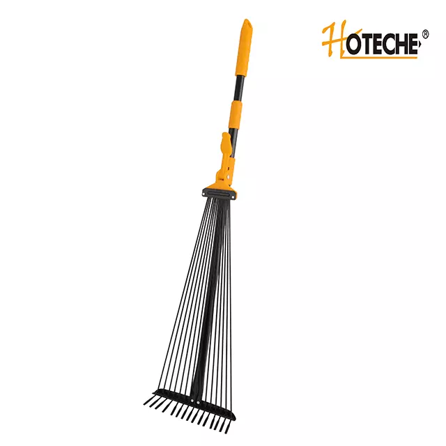 Hoteche Telescopic Fan Rake Extends From 31"-63" 15 Teeth 