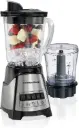 Hamilton Beach 12 Function Blender & Chopper with Mess-free 40oz Glass Jar, 700W Black & Stainless