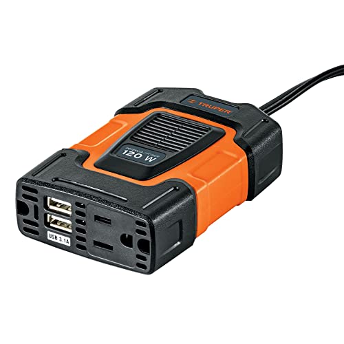 Truper 120 W Power Inverter USB Port