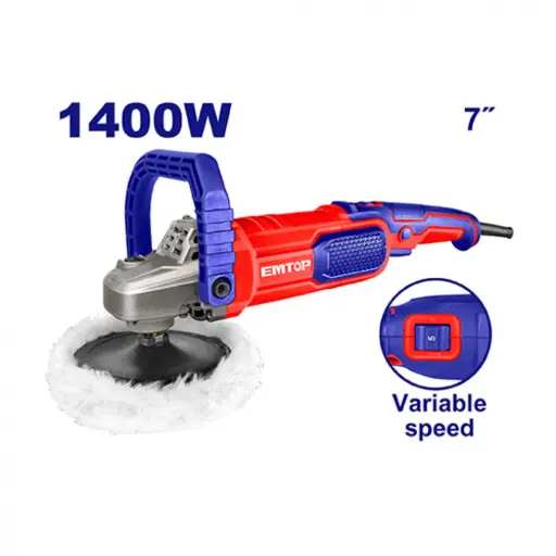[ULAPR1402] Emtop Angle Polisher 7"1400w Industrial