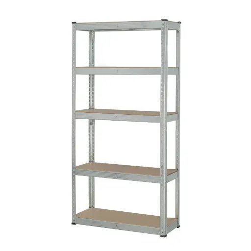 [29021] Pretul 5-Shelf MDF Metal Shelf 35kg Capacity 150x30x75cm 