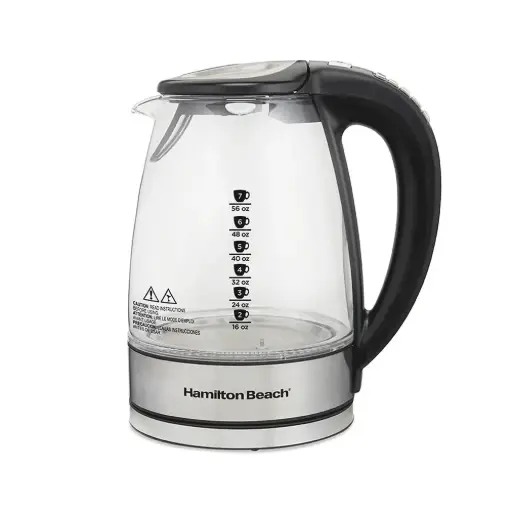 [41050] Hamilton Beach Temperature-Control Glass Kettle