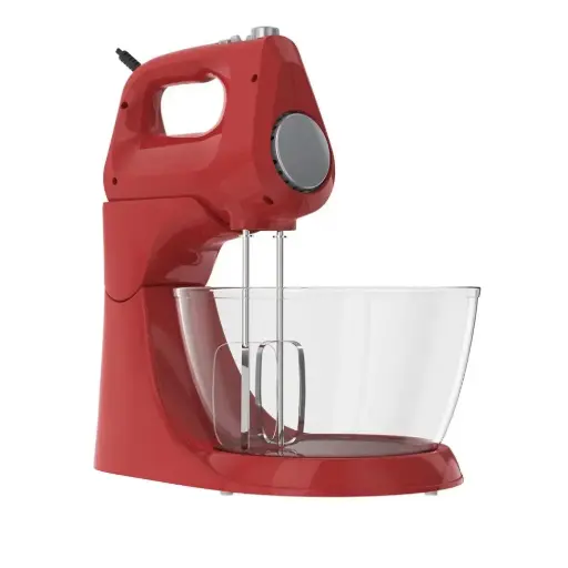 [MX9125-0RDLA] Black and Decker 2-in-1 Vertical and Manual Mixer 250w (Red)